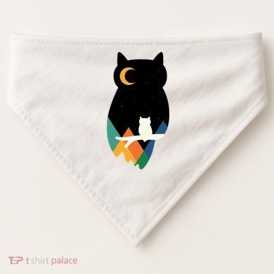 Night Owl Moon Pyramid USA-Made Doggie Bandana