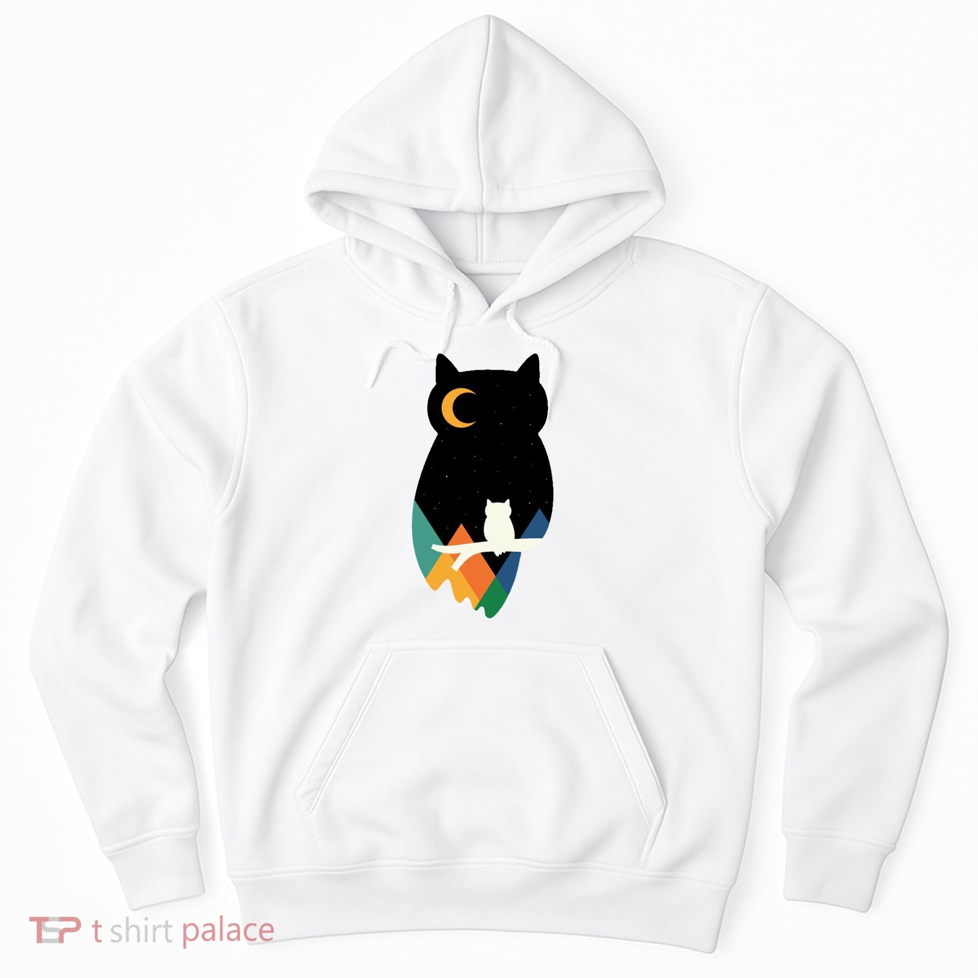 Night Owl Moon Pyramid Hoodie