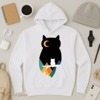 Night Owl Moon Pyramid Hoodie thumb 3