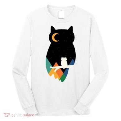 Night Owl Moon Pyramid Long Sleeve Shirt