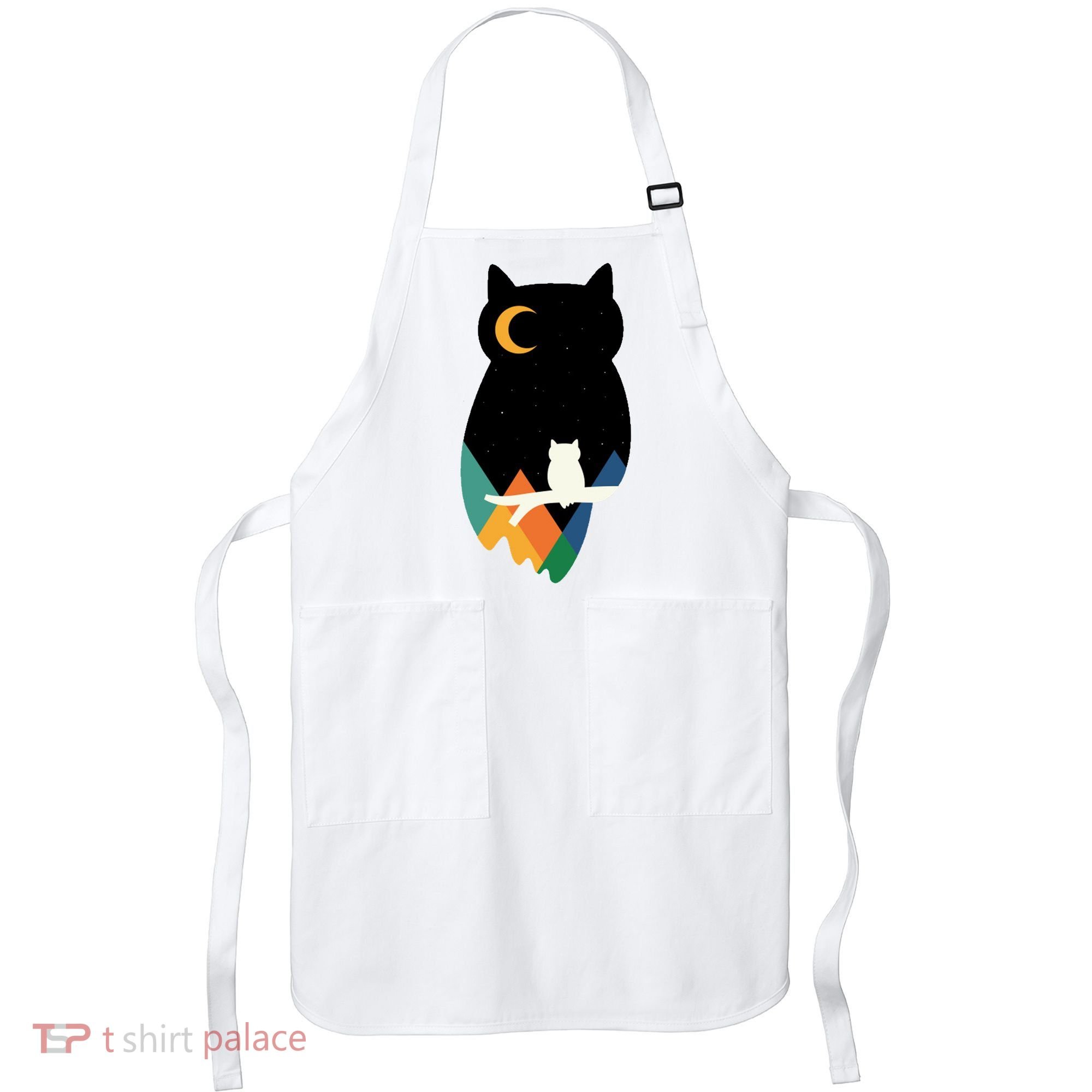 Night Owl Moon Pyramid Apron