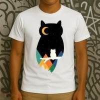 Night Owl Moon Pyramid T-Shirt thumb 3