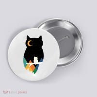 Night Owl Moon Pyramid Button thumb 0
