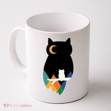 Night Owl Moon Pyramid Coffee Mug