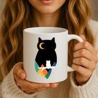 Night Owl Moon Pyramid Coffee Mug thumb 3