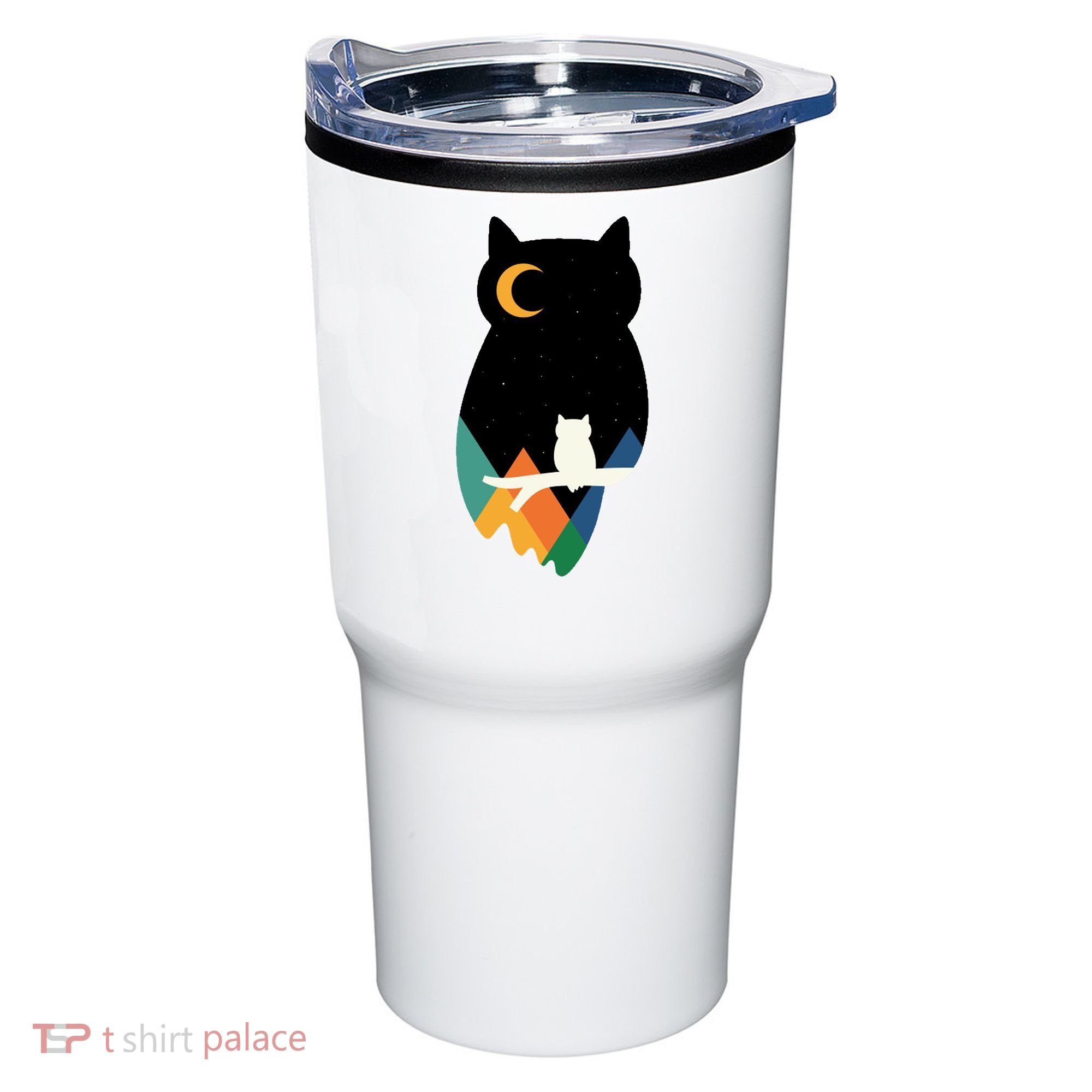 Night Owl Moon Pyramid Tumbler