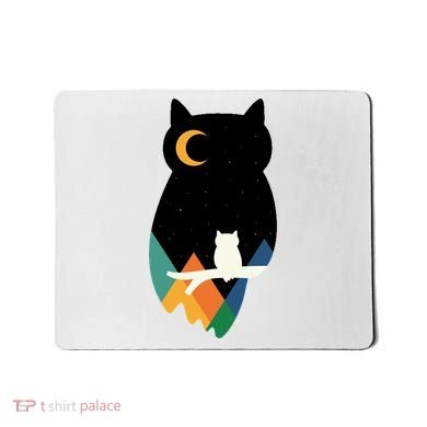 Night Owl Moon Pyramid Mousepad