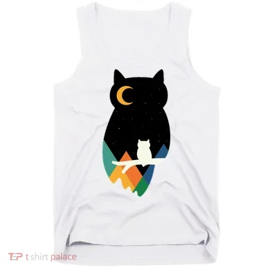 Night Owl Moon Pyramid Tank Top