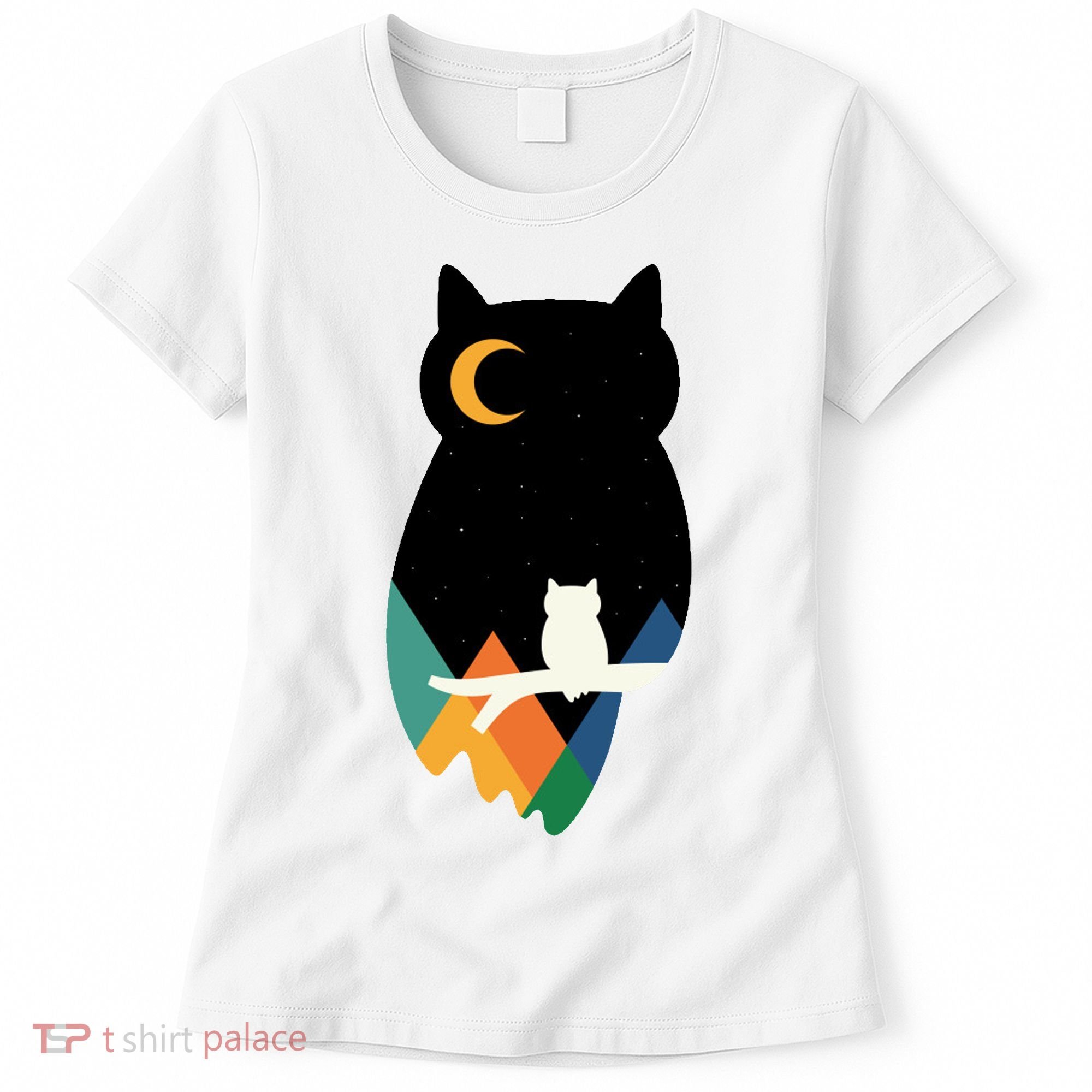 Night Owl Moon Pyramid Women's T-Shirt