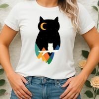 Night Owl Moon Pyramid Women's T-Shirt thumb 2