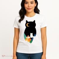 Night Owl Moon Pyramid Women's T-Shirt thumb 4