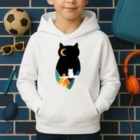 Night Owl Moon Pyramid Kids Hoodie thumb 2