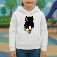 Night Owl Moon Pyramid Kids Hoodie thumb 3