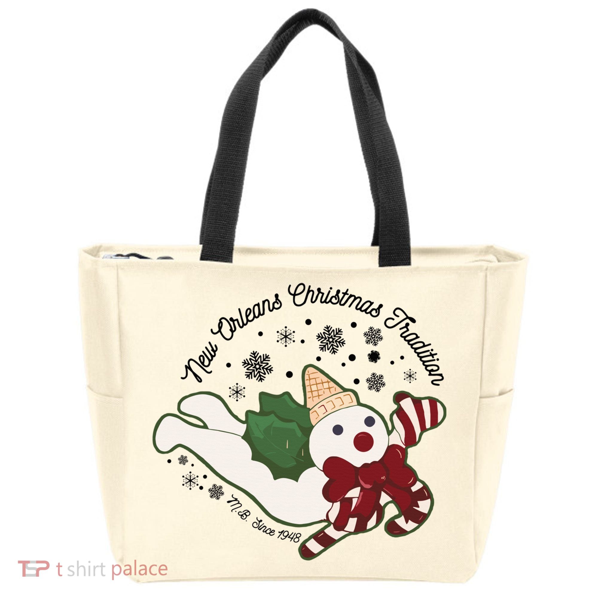 New Orleans Mr Bingle Christmas Tradition Snowmen Christmas Tote Bag