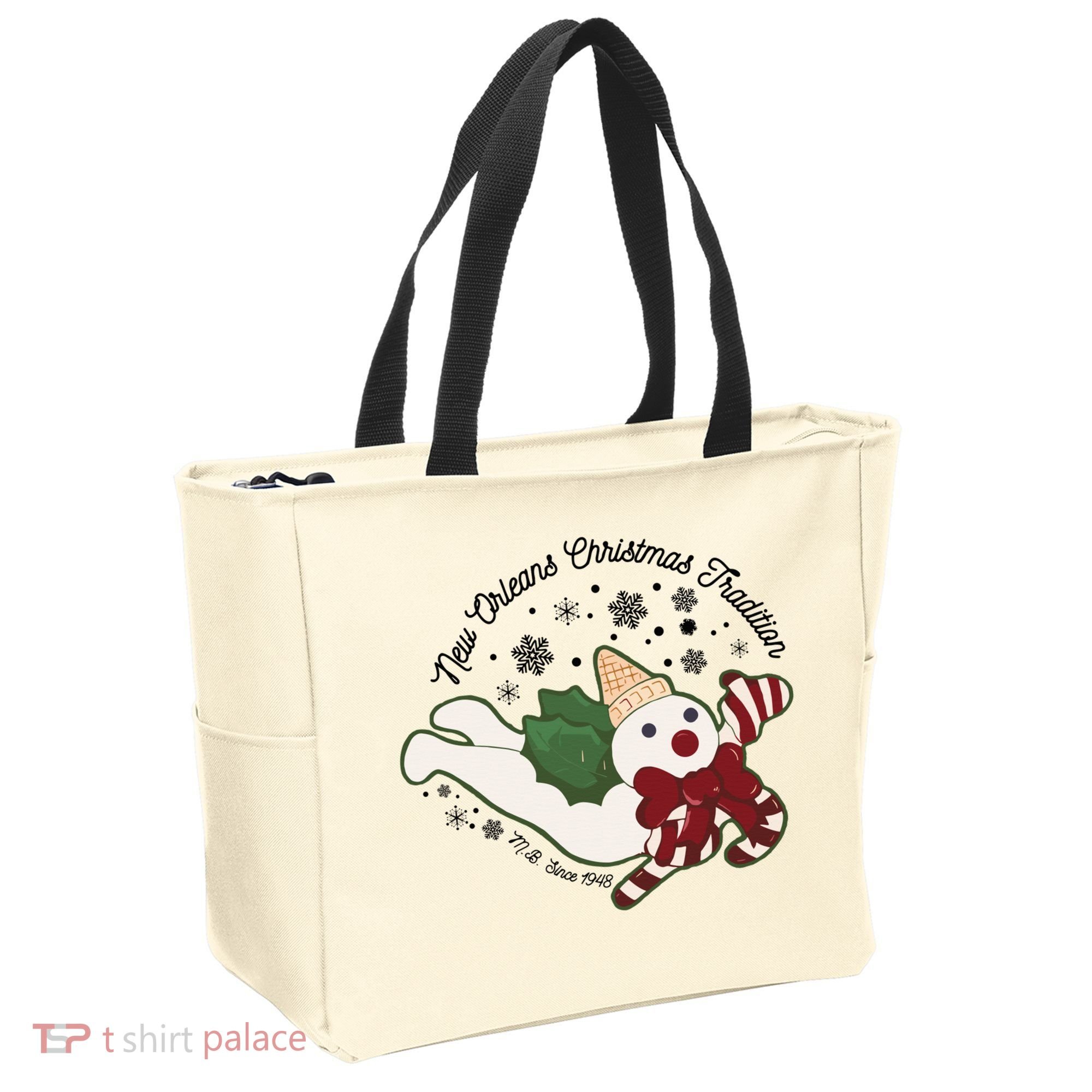 New Orleans Mr Bingle Christmas Tradition Snowmen Christmas Tote Bag