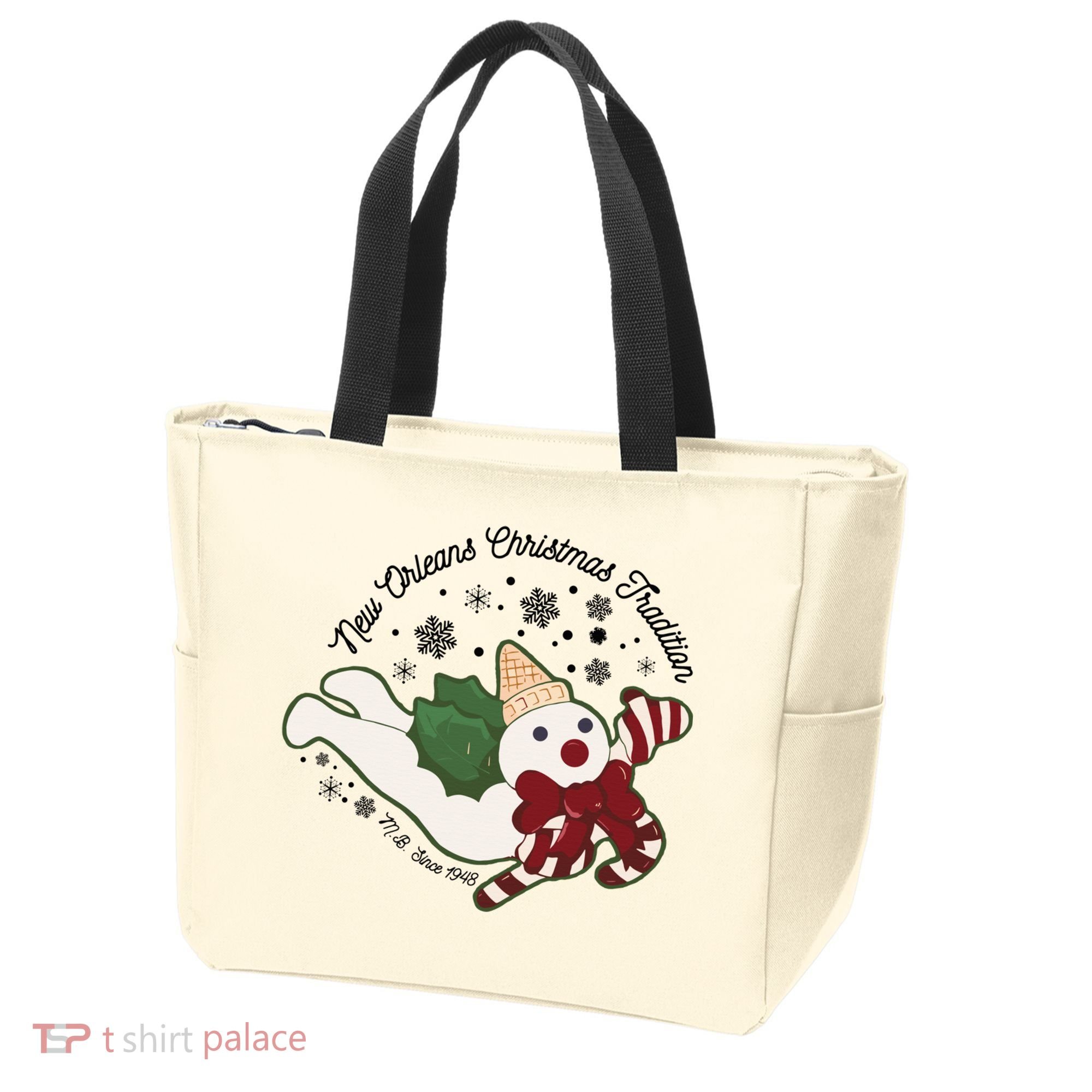 New Orleans Mr Bingle Christmas Tradition Snowmen Christmas Tote Bag