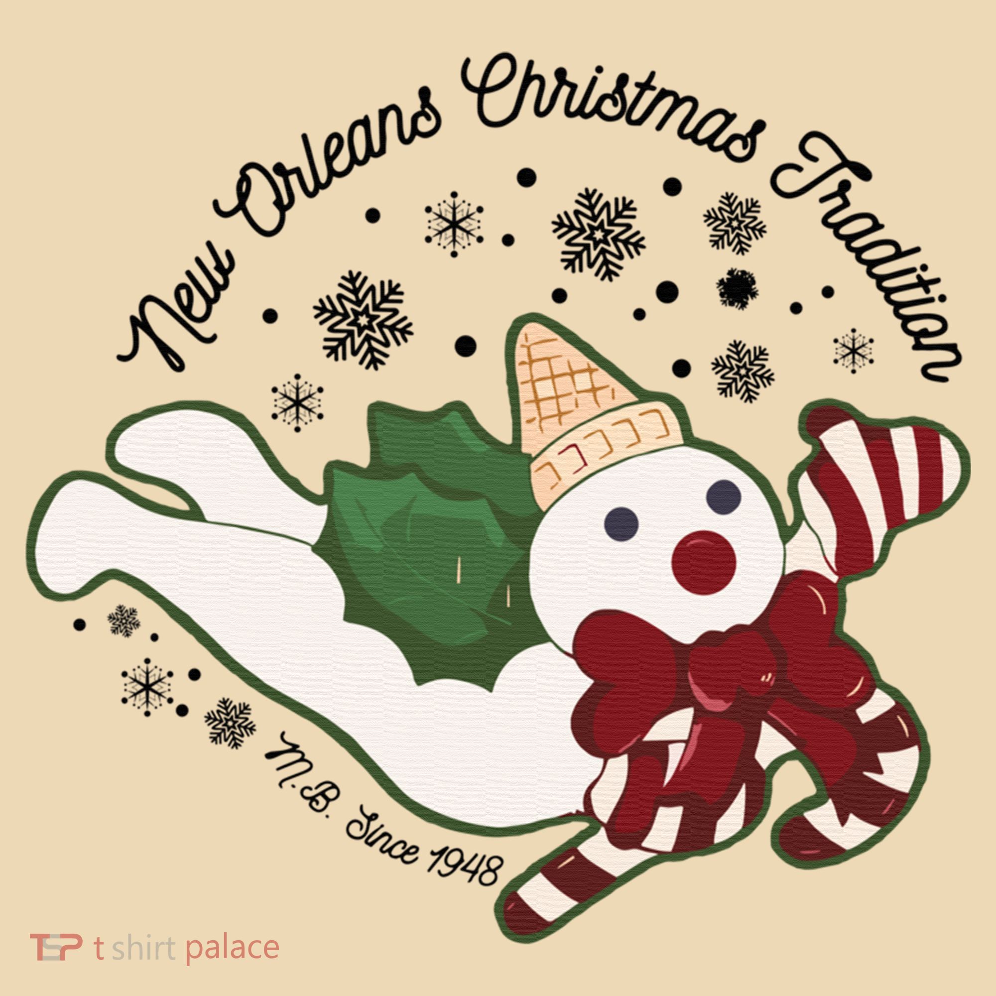 New Orleans Mr Bingle Christmas Tradition Snowmen Christmas Tote Bag