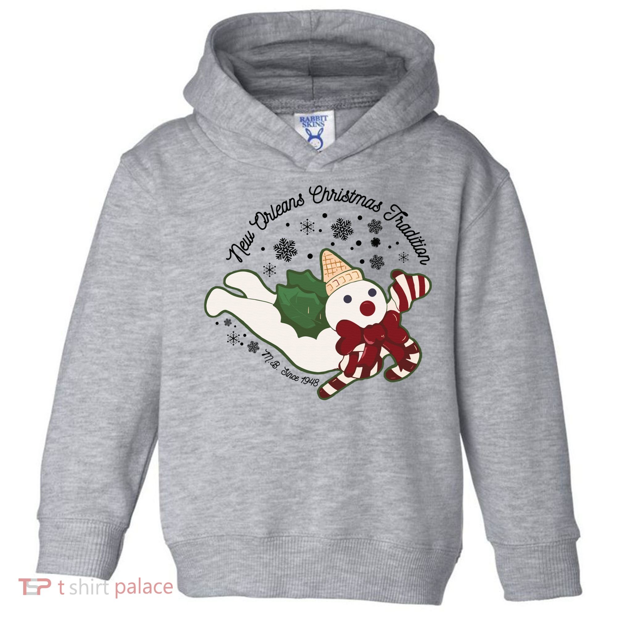 New Orleans Mr Bingle Christmas Tradition Snowmen Christmas Toddler Hoodie