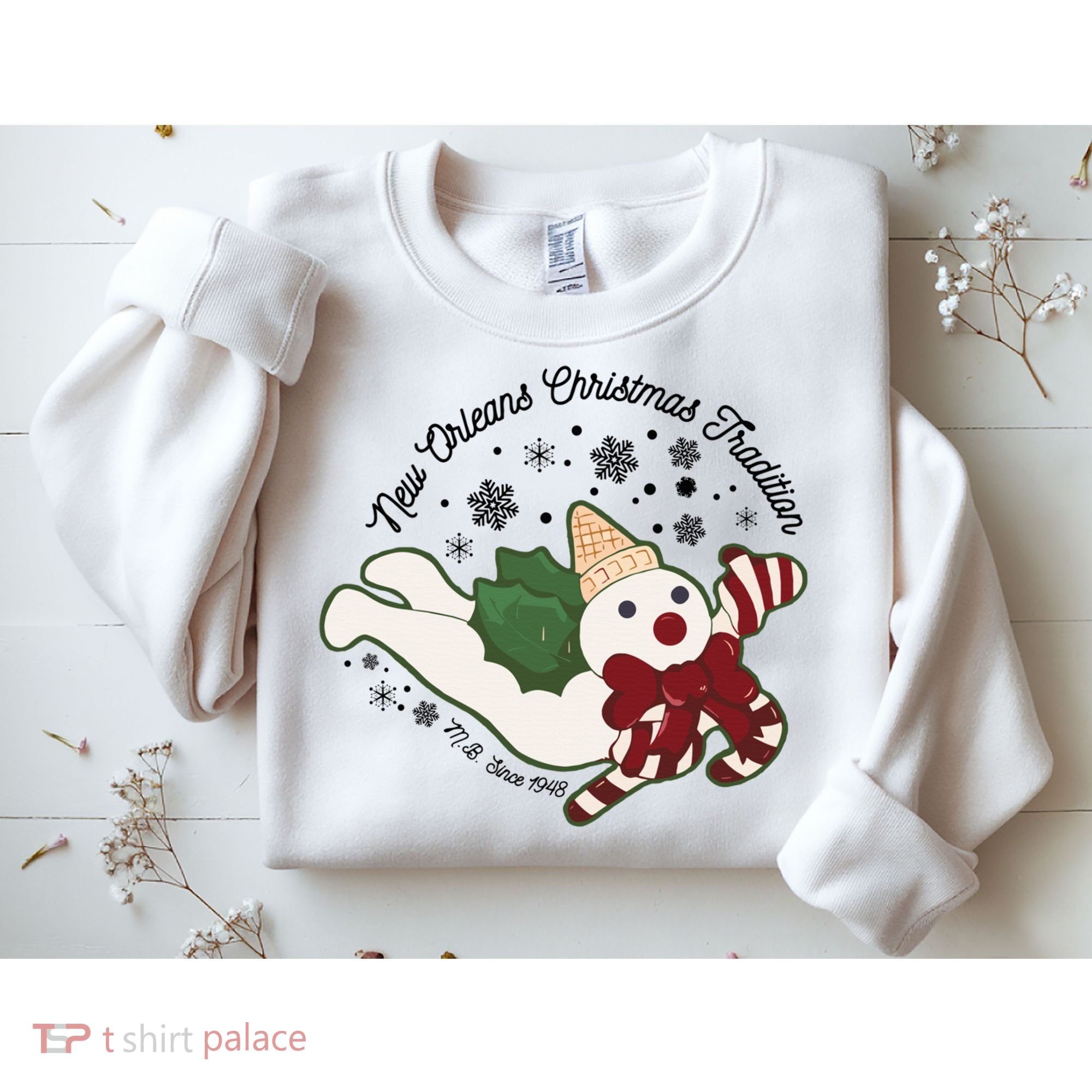 New Orleans Mr Bingle Christmas Tradition Snowmen Christmas Sweatshirt