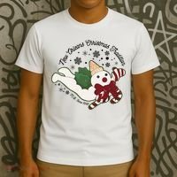 New Orleans Mr Bingle Christmas Tradition Snowmen Christmas T-Shirt thumb 3