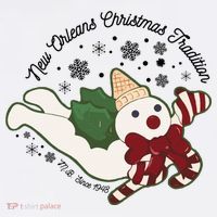 New Orleans Mr Bingle Christmas Tradition Snowmen Christmas T-Shirt thumb 7