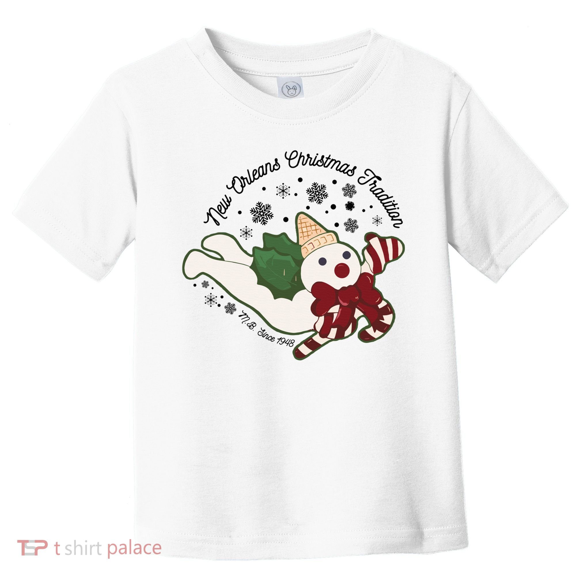 New Orleans Mr Bingle Christmas Tradition Snowmen Christmas Toddler T-Shirt