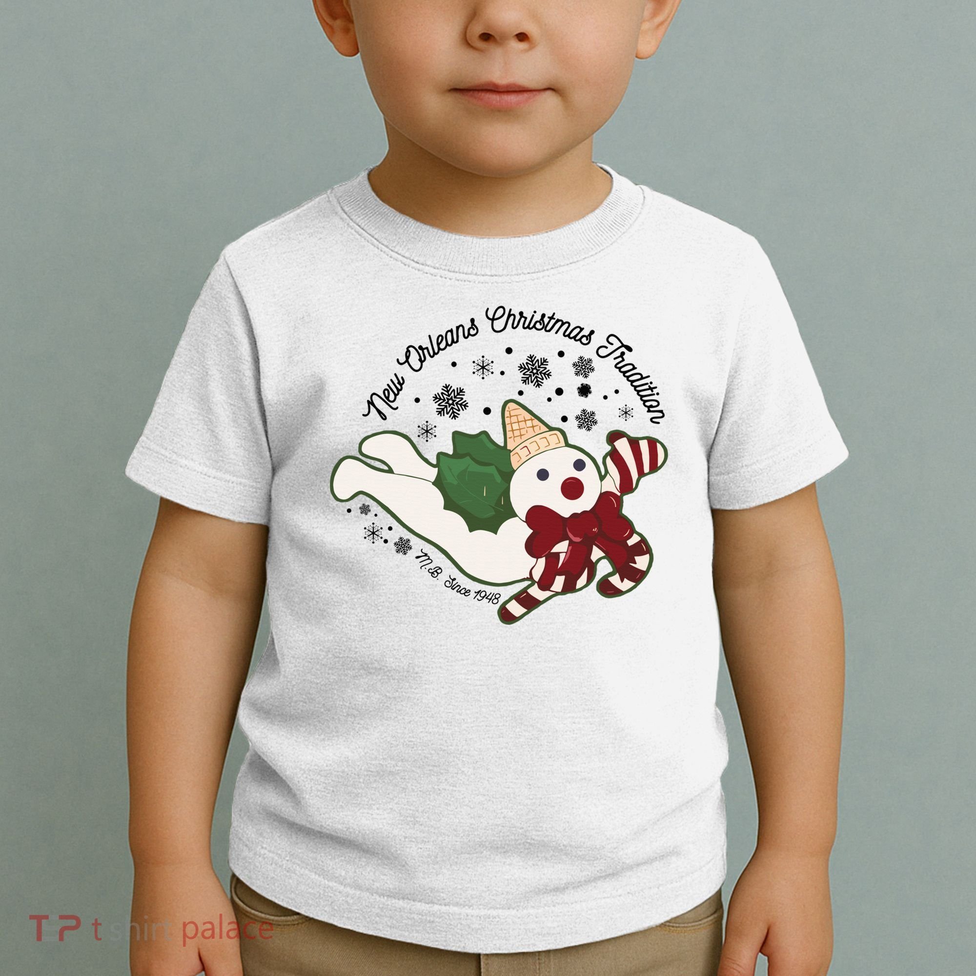New Orleans Mr Bingle Christmas Tradition Snowmen Christmas Toddler T-Shirt
