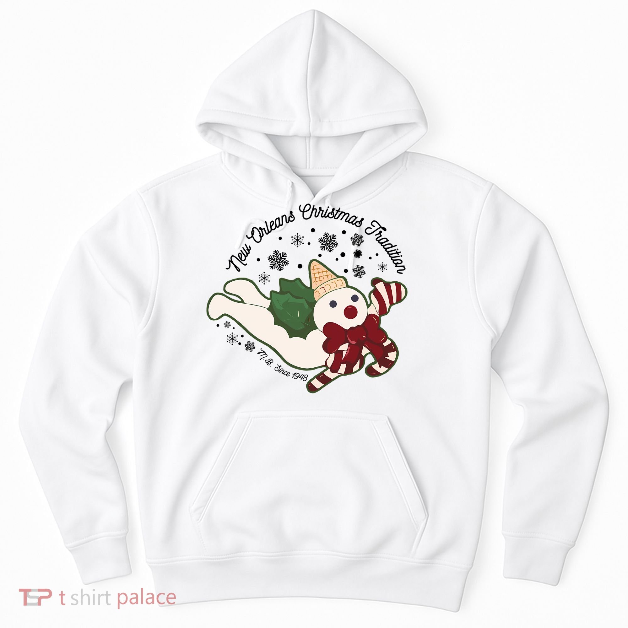 New Orleans Mr Bingle Christmas Tradition Snowmen Christmas Long Sleeve Hoodie