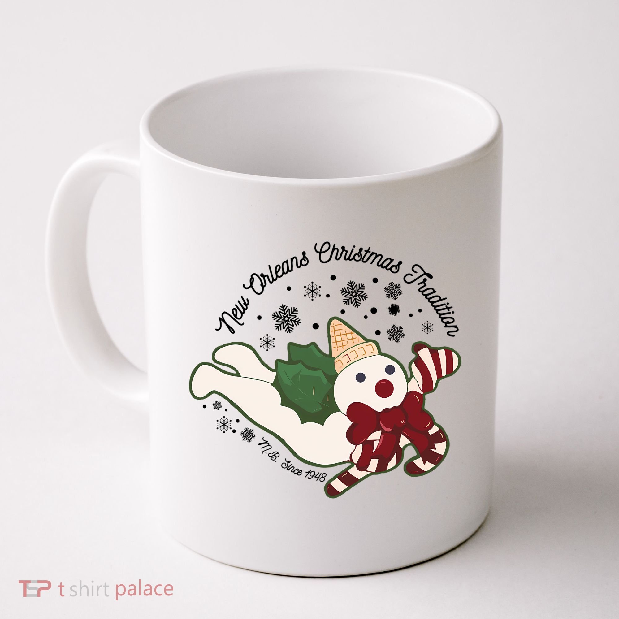 New Orleans Mr Bingle Christmas Tradition Snowmen Christmas Long Sleeve Coffee Mug