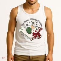 New Orleans Mr Bingle Christmas Tradition Snowmen Christmas Long Sleeve Tank Top thumb 3