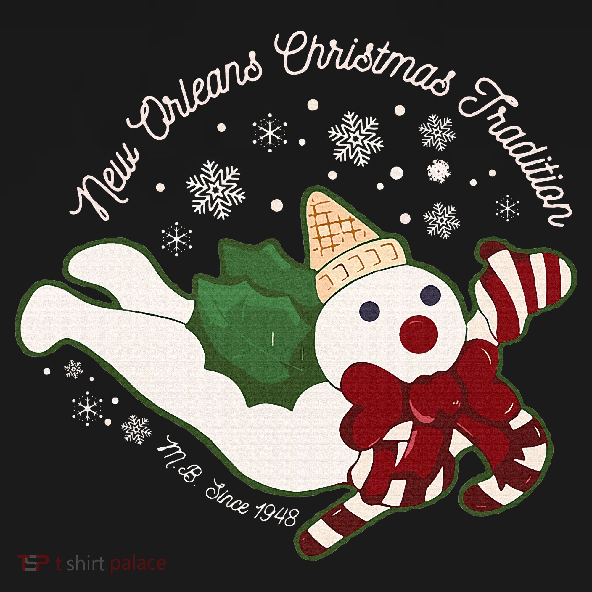 New Orleans Mr Bingle Christmas Tradition Snowmen Xmas Women's Hoodie