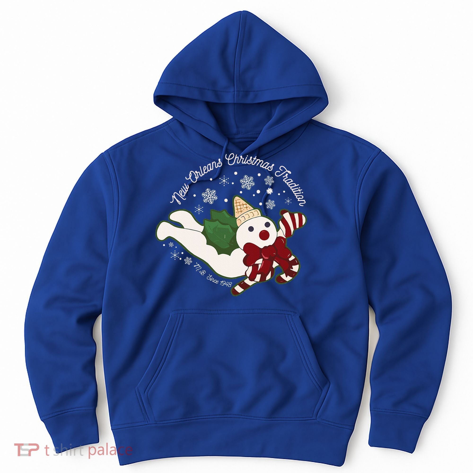 New Orleans Mr Bingle Christmas Tradition Snowmen Xmas Hoodie