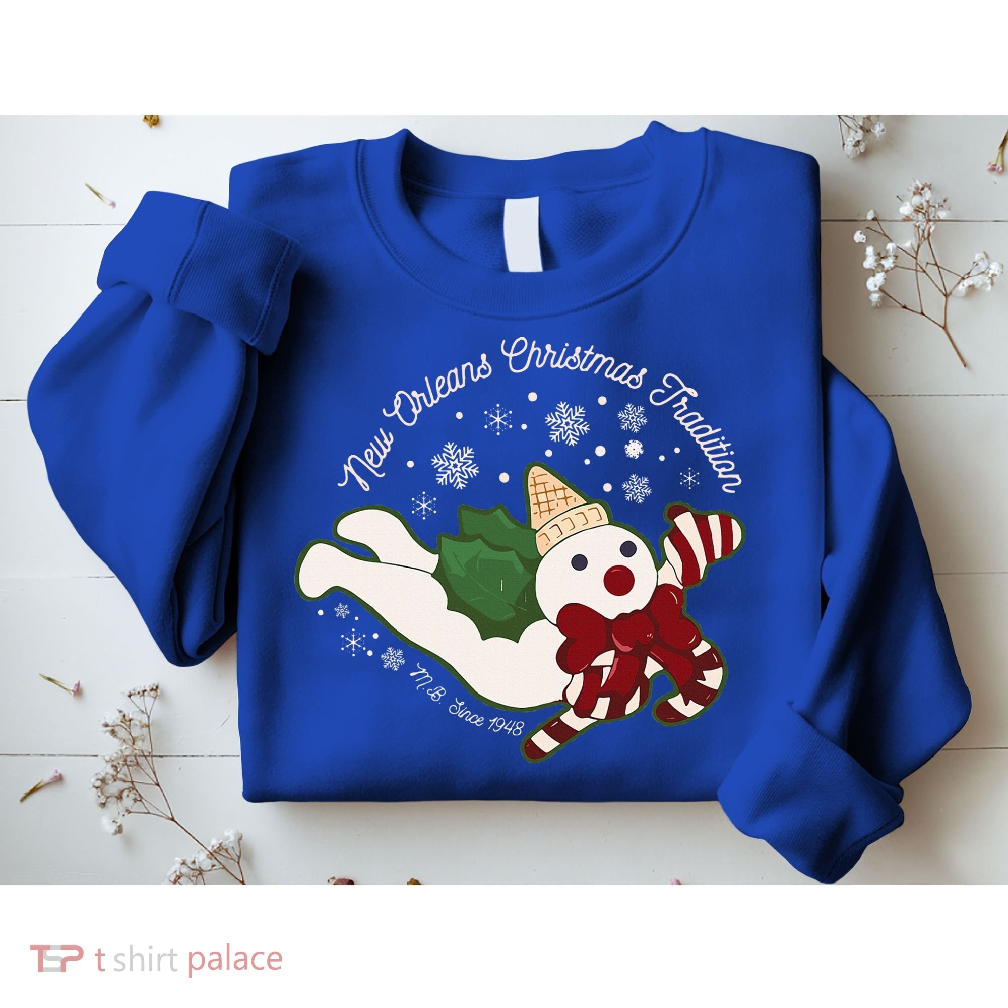 New Orleans Mr Bingle Christmas Tradition Snowmen Xmas Sweatshirt
