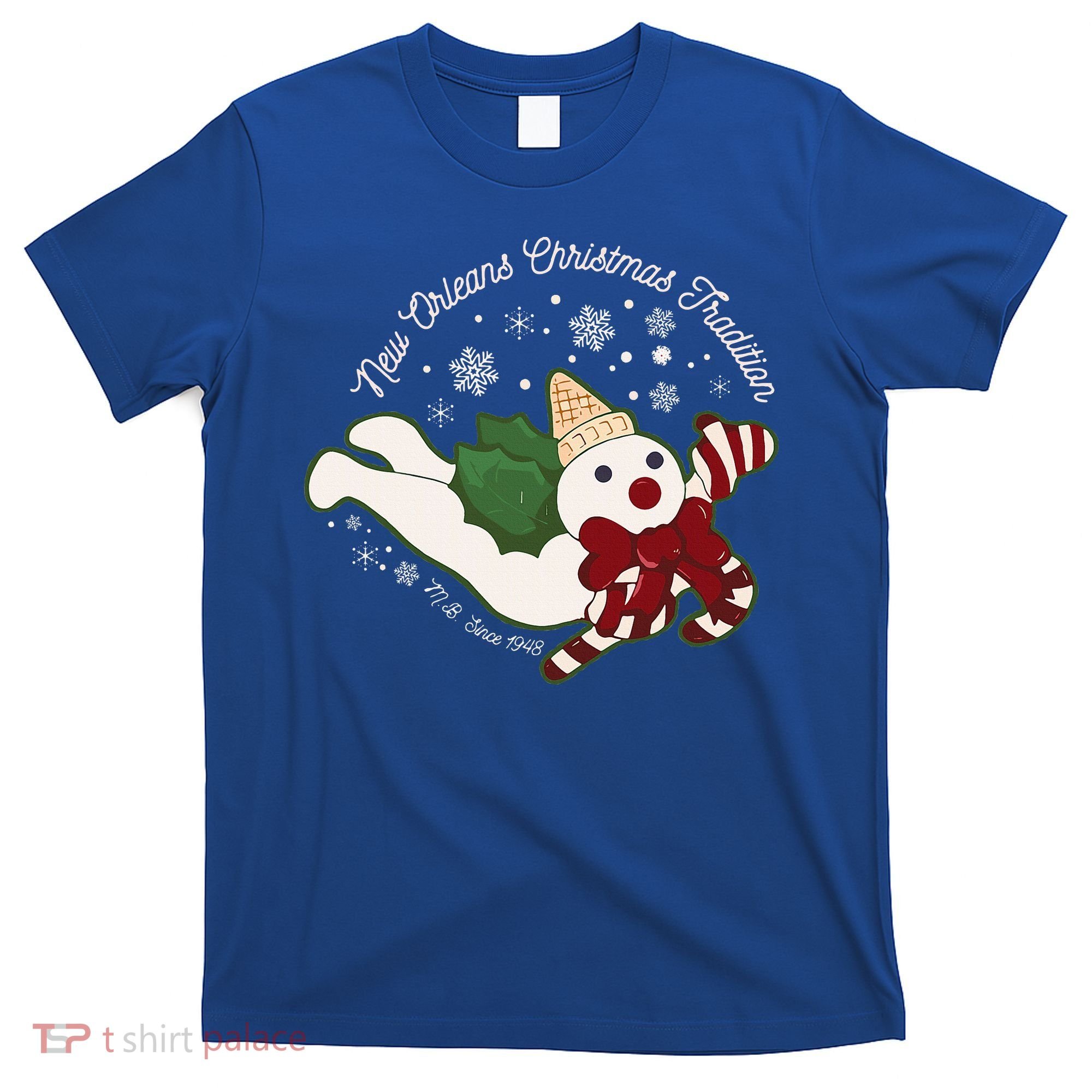 New Orleans Mr Bingle Christmas Tradition Snowmen Xmas T-Shirt