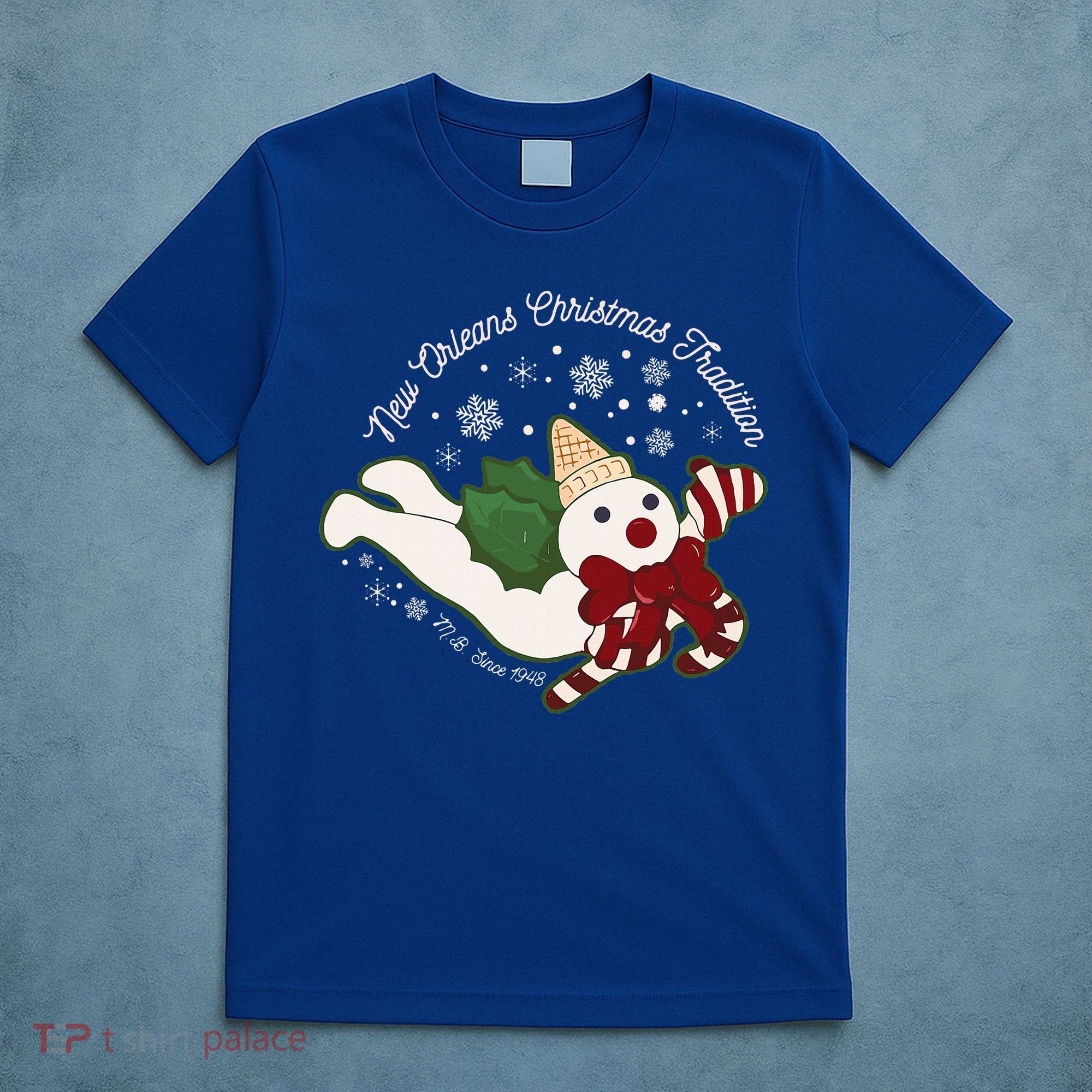 New Orleans Mr Bingle Christmas Tradition Snowmen Xmas T-Shirt
