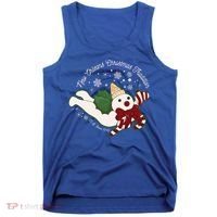 New Orleans Mr Bingle Christmas Tradition Snowmen Xmas Tank Top thumb 0