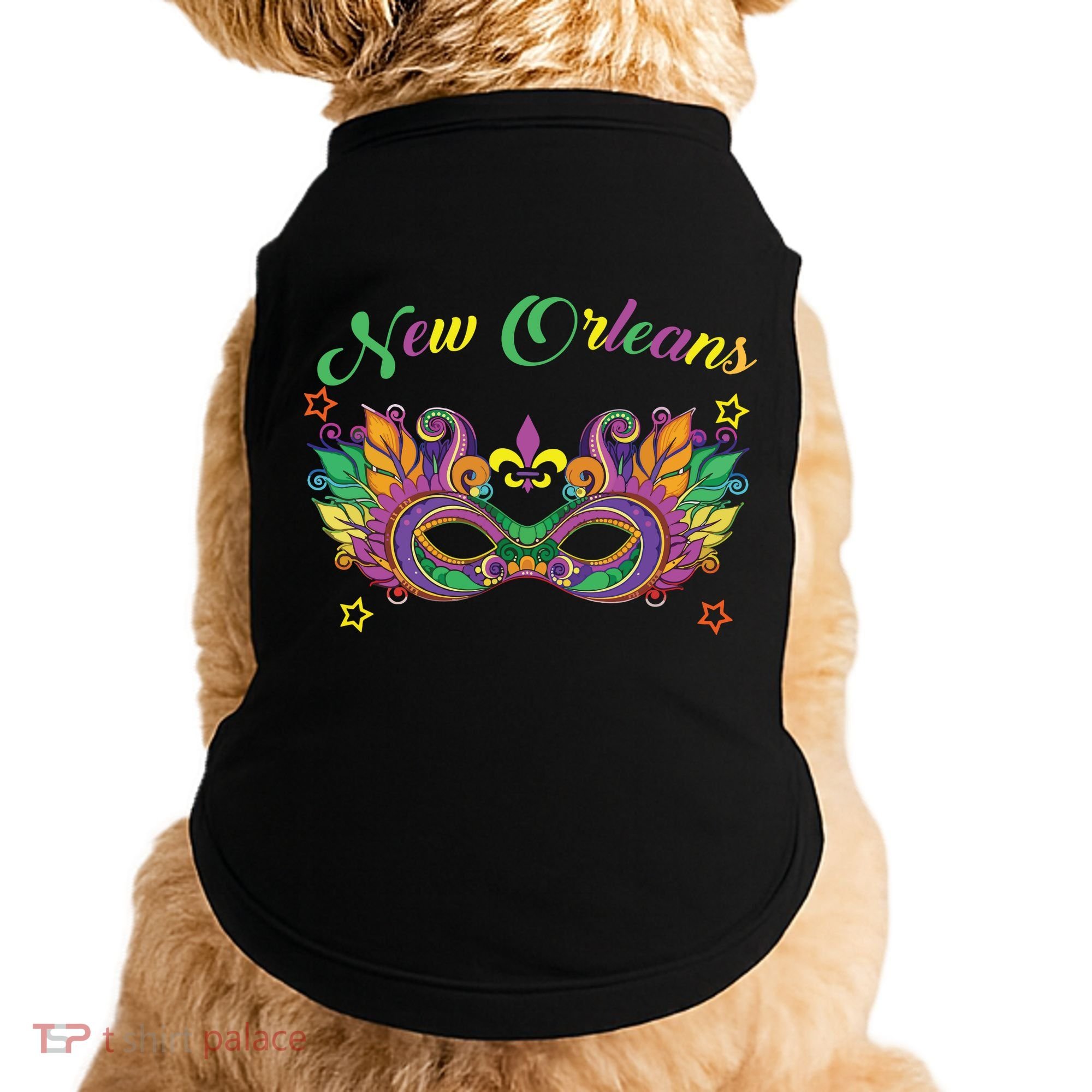 New Orleans Mardi Gras Souvenir Mask Doggie Tank