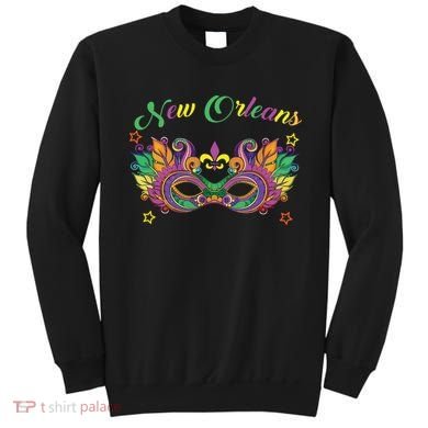 New Orleans Mardi Gras Souvenir Mask Sweatshirt