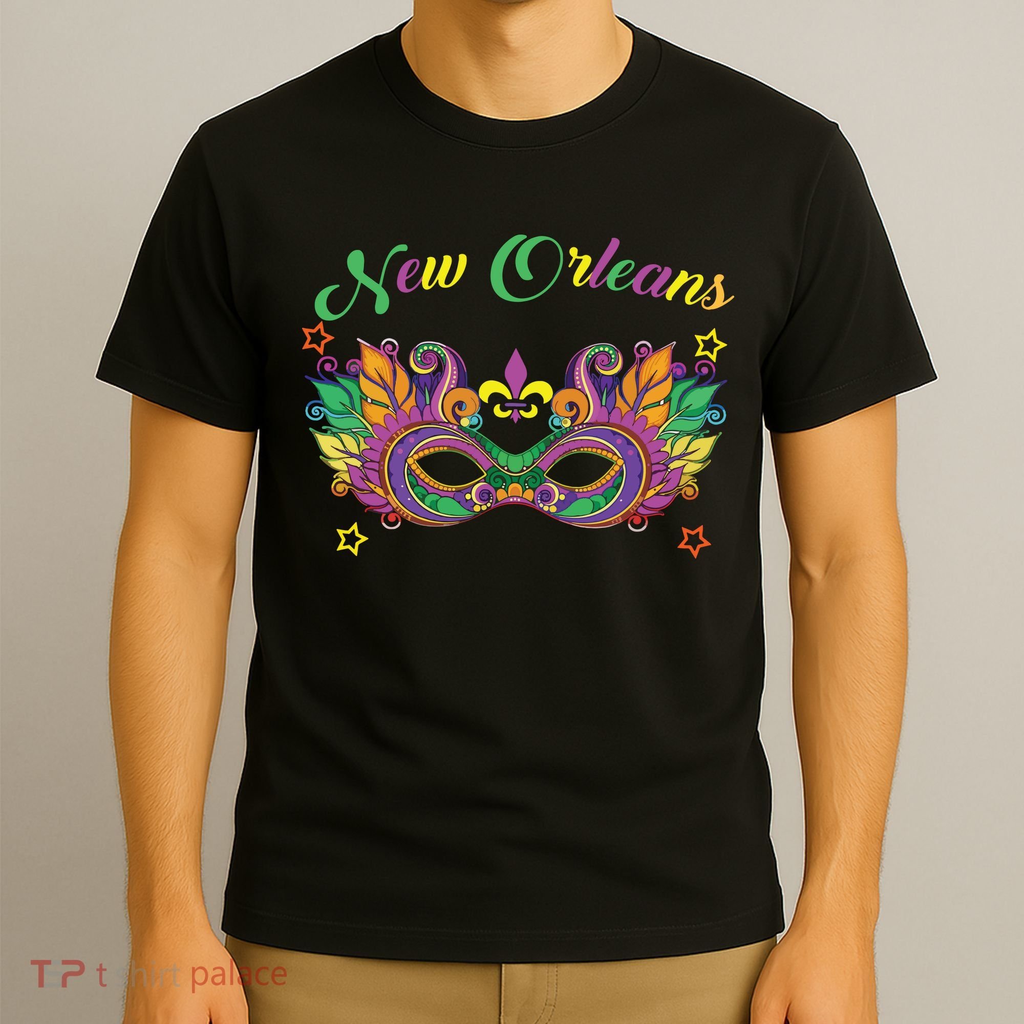New Orleans Mardi Gras Souvenir Mask T-Shirt
