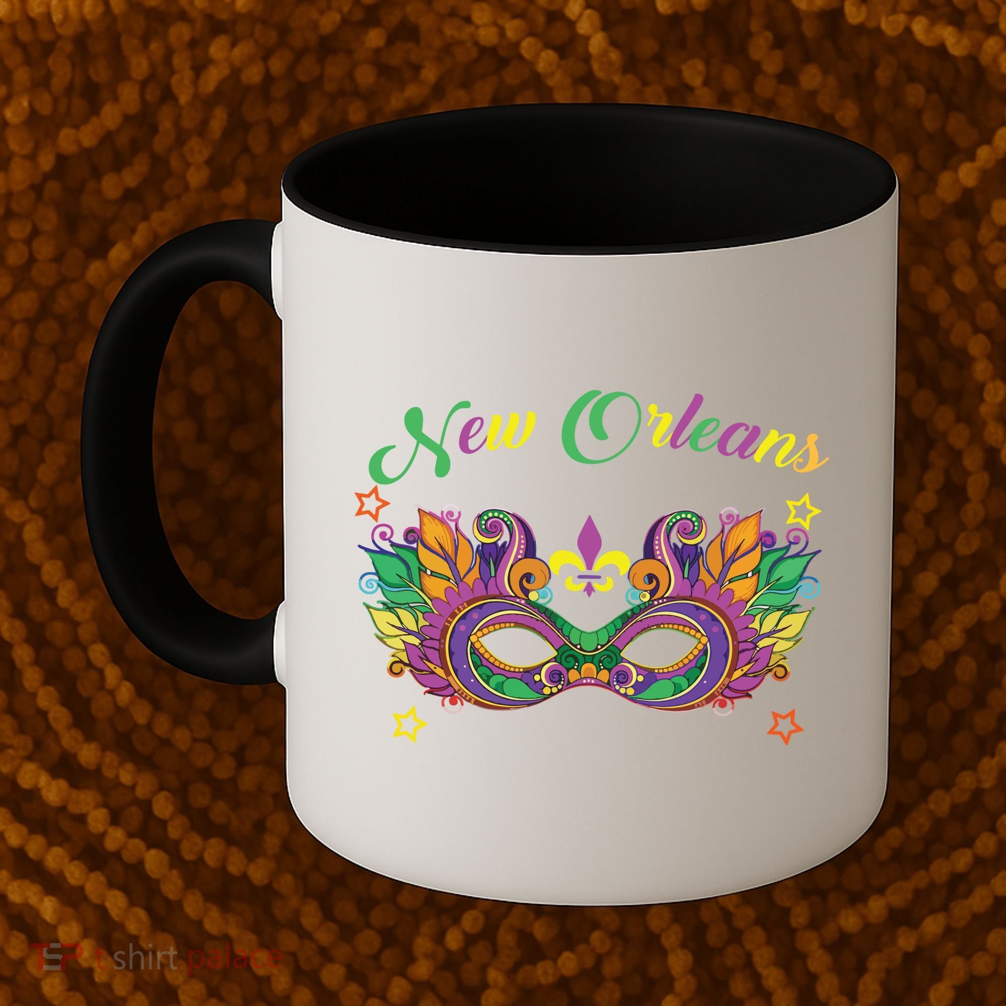 New Orleans Mardi Gras Souvenir Mask Coffee Mug