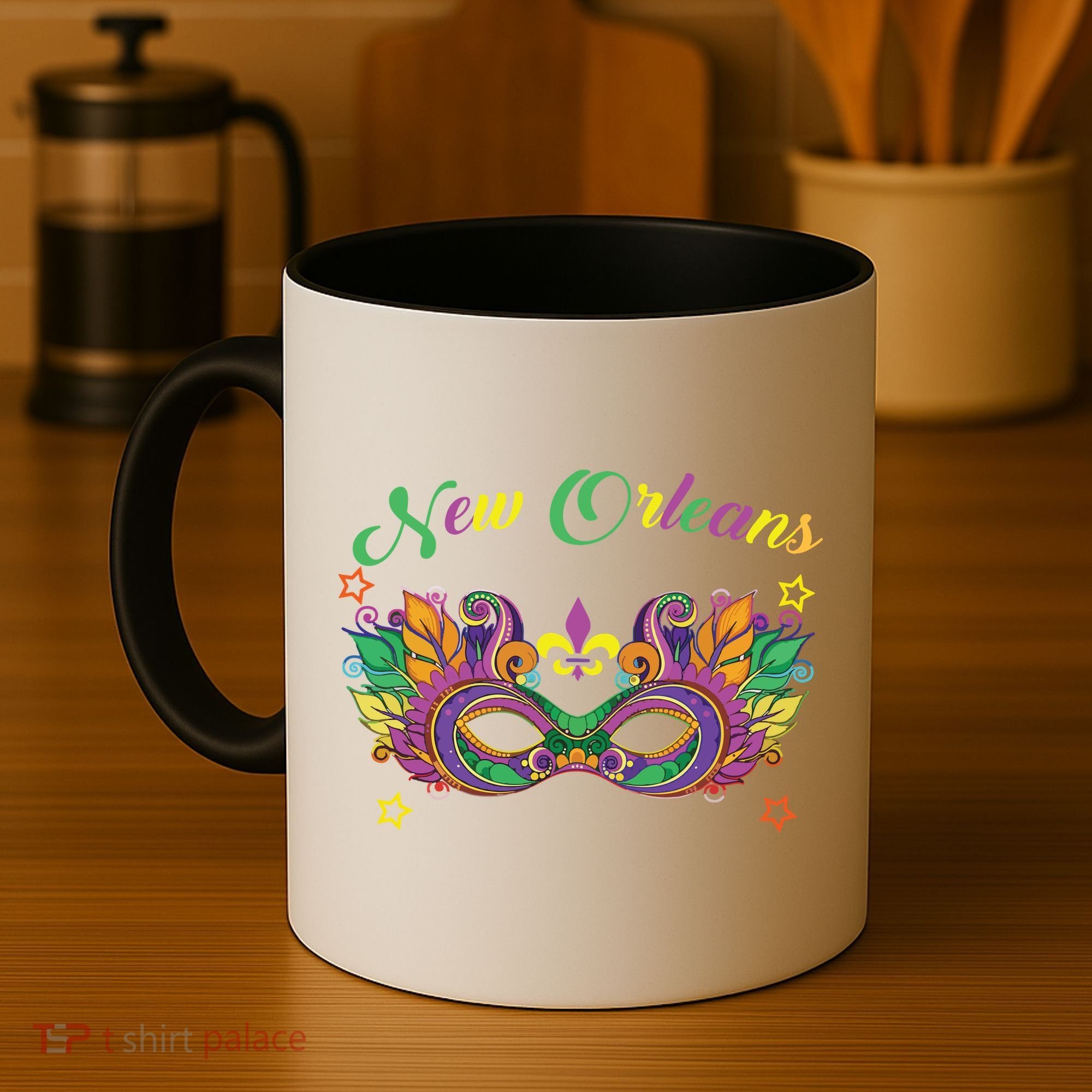 New Orleans Mardi Gras Souvenir Mask Coffee Mug