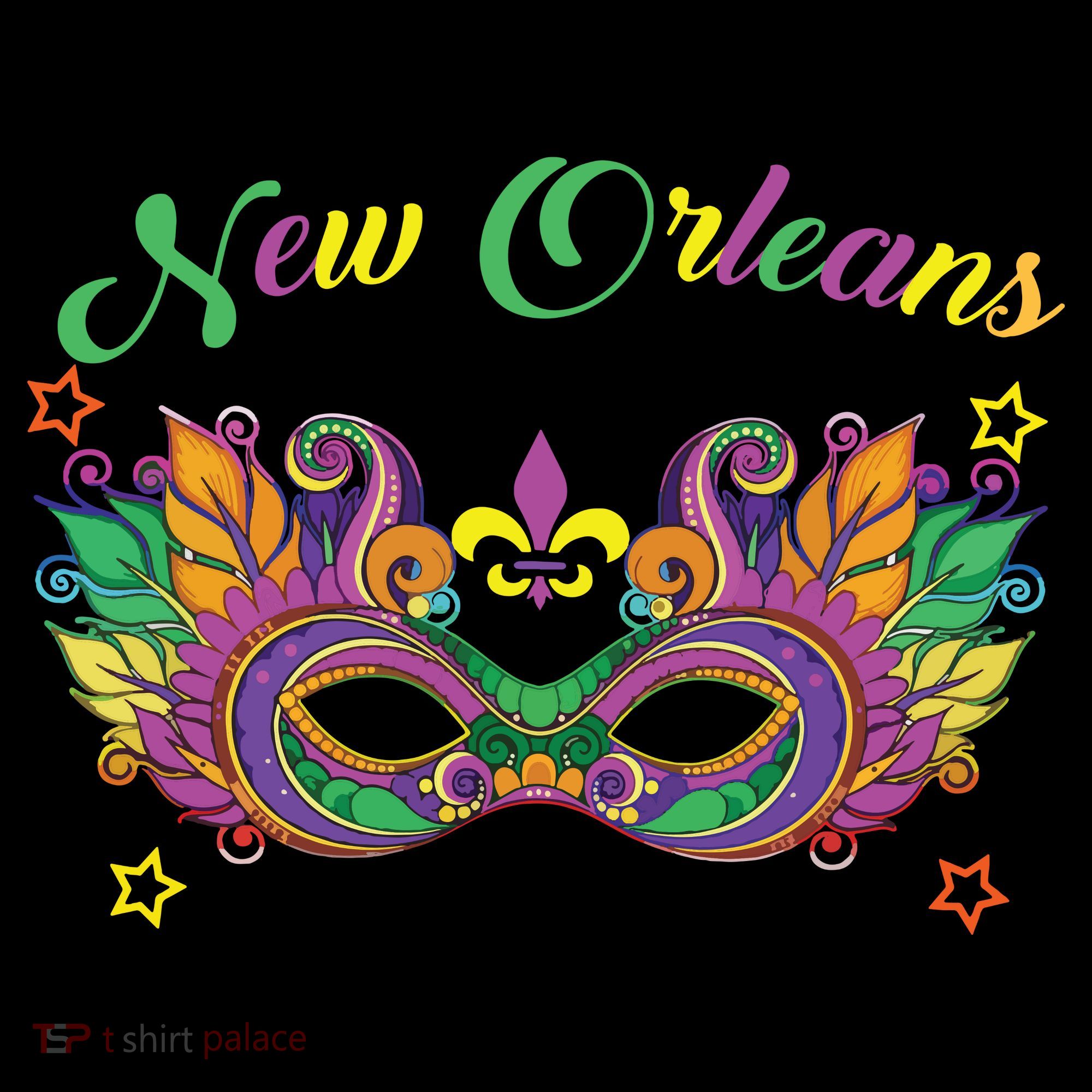 New Orleans Mardi Gras Souvenir Mask Women's Hoodie