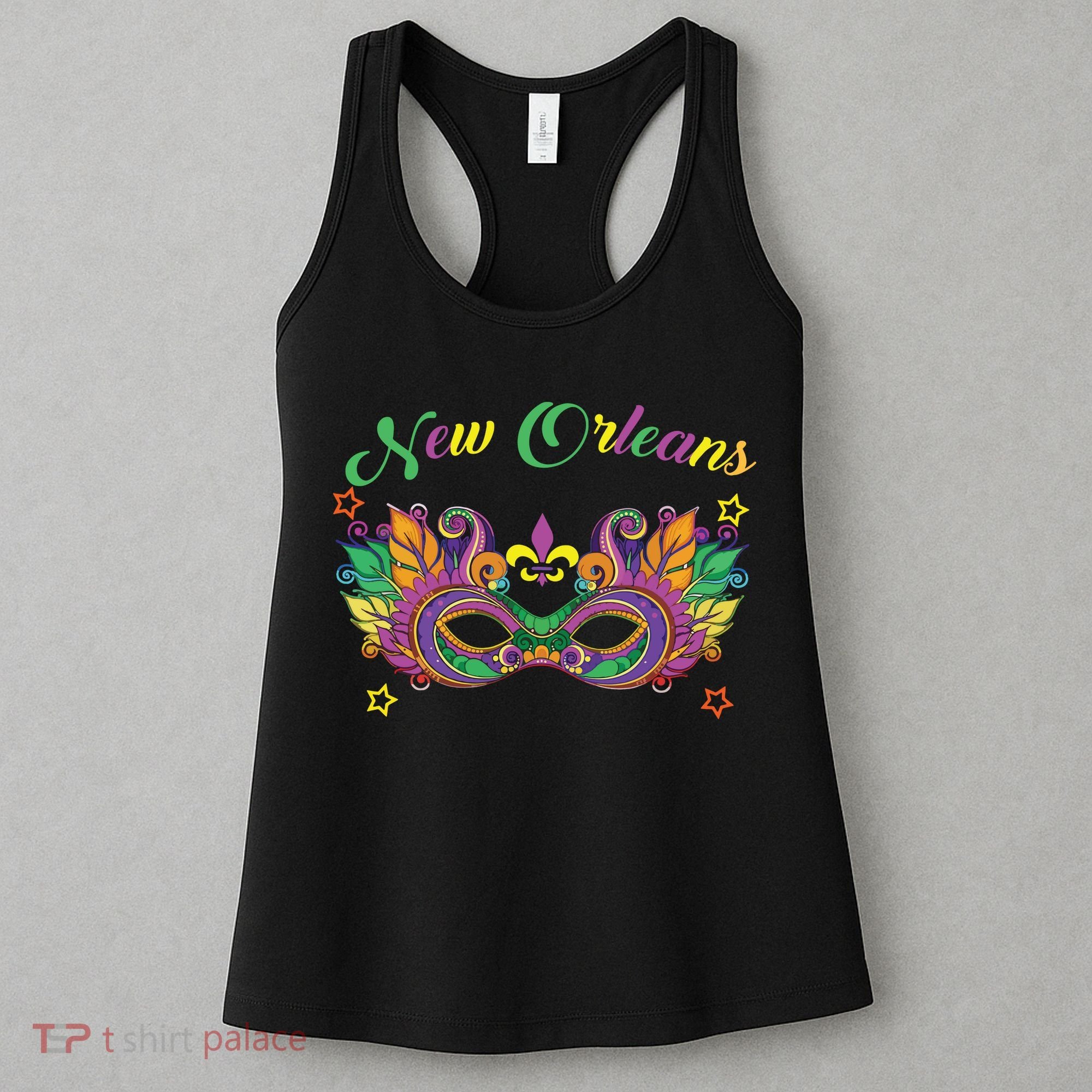 New Orleans Mardi Gras Souvenir Mask Women's Tank Top