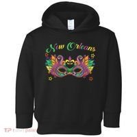 New Orleans Mardi Gras Souvenir Mask Toddler Hoodie thumb 0