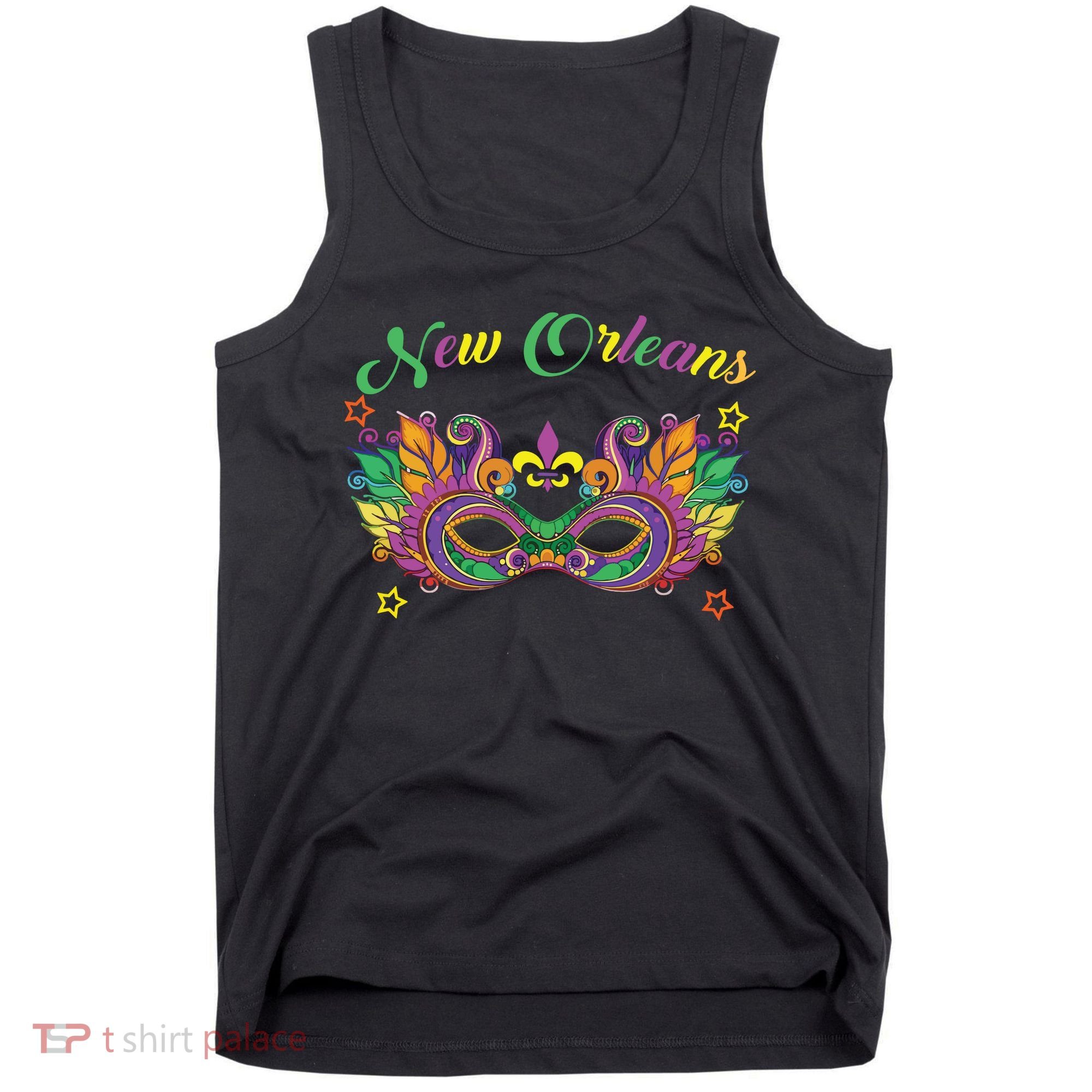 New Orleans Mardi Gras Souvenir Mask Tank Top