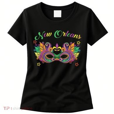 New Orleans Mardi Gras Souvenir Mask Women's T-Shirt