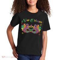 New Orleans Mardi Gras Souvenir Mask Kids T-Shirt thumb 2