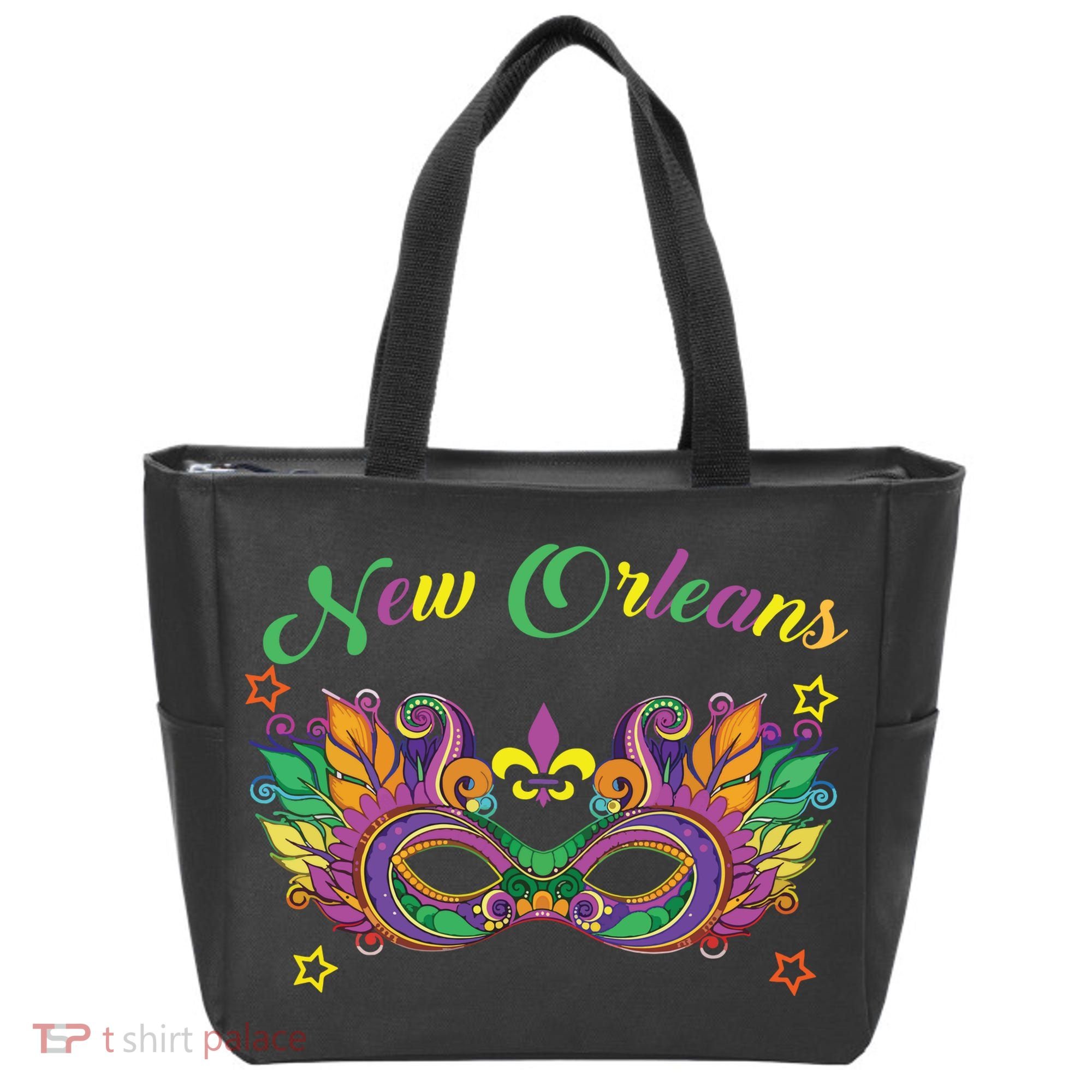 New Orleans Mardi Gras Souvenir Mask Tote Bag