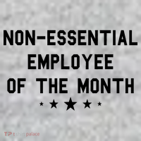Non-Essential Employee Of The Month Kids Sweatshirt thumb 2