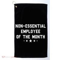 Non-Essential Employee Of The Month Golf Towel thumb 0